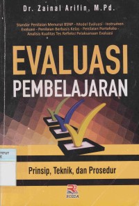 Evaluasi Pembelajaran Prinsip, Teknik dan Prosedur