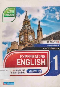 Experiencing  English 1: for Junior High School Student year VII